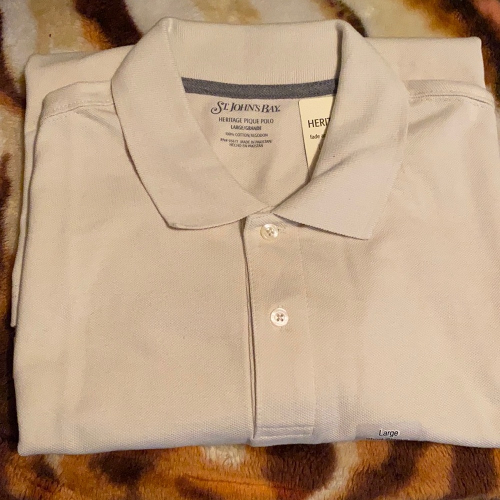 ST. John’s Bay heritage pique polo Sz large